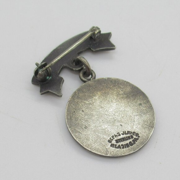 Sterling Silver JR High School Alumni Scholarship Pin Berk's Jewelry Reading PA - Picture 3 of 6